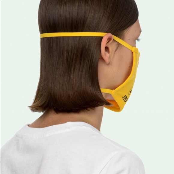 NWT Virgil Abloh Off White YELLOW INDUSTRIAL MASK - Picture 4 of 11